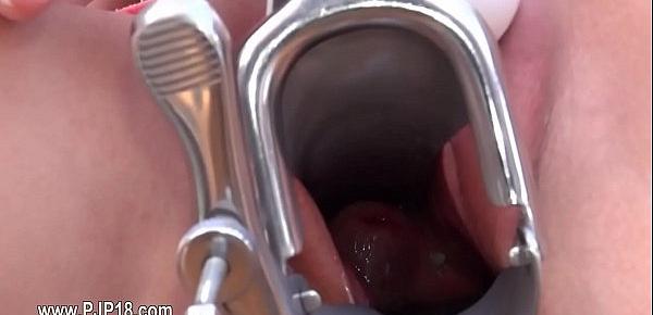  Gyno dildo inside of her beautiful vagina